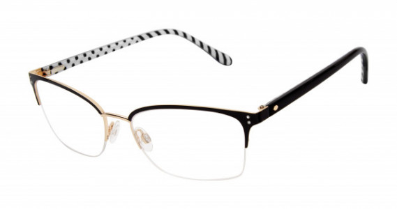 Lulu Guinness L951 Eyeglasses, Black/Gold (BLK)