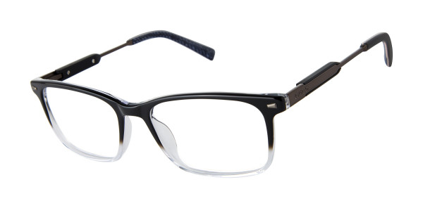 Buffalo BM028 Eyeglasses, Black/Clear (BLK)