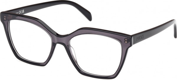 Emilio Pucci EP5239 Eyeglasses, 005 - Black/Monocolor / Shiny Black