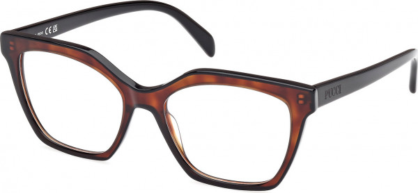 Emilio Pucci EP5239 Eyeglasses, 056 - Black/Havana / Shiny Black
