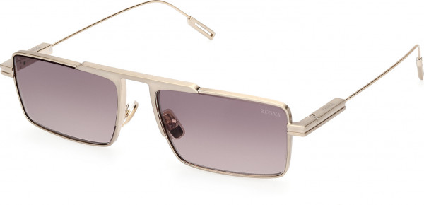 Ermenegildo Zegna EZ0233 Sunglasses, 32K - Shiny Pale Gold / Shiny Pale Gold
