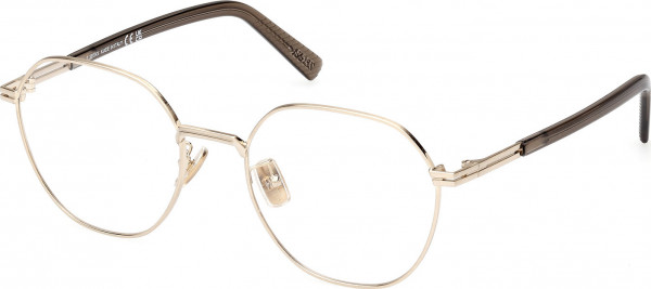 Ermenegildo Zegna EZ5270-H Eyeglasses, 032 - Shiny Pale Gold / Shiny Dark Green