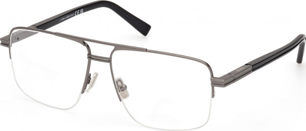 Ermenegildo Zegna EZ5274 Eyeglasses, 009 - Matte Gunmetal / Shiny Black