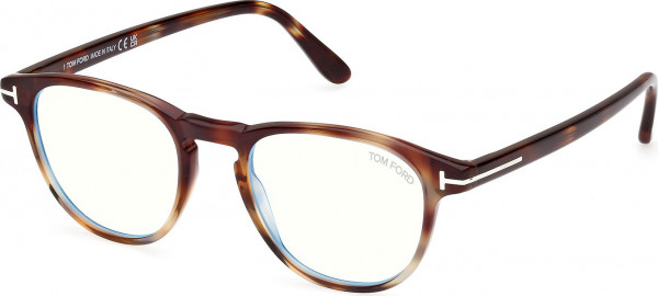 Tom Ford FT5899-B Eyeglasses, 055 - Coloured Havana / Dark Havana