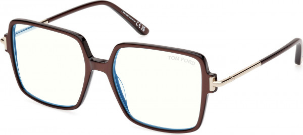 Tom Ford FT5915-B Eyeglasses, 045 - Light Brown/Monocolor / Light Brown/Monocolor