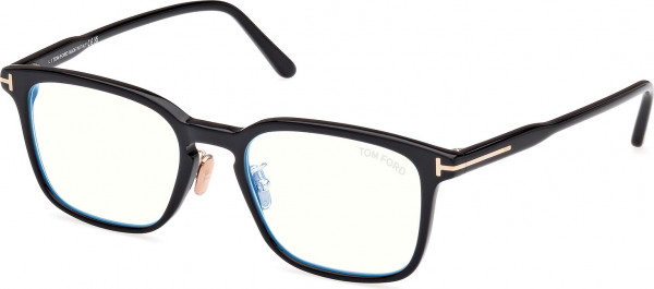 Tom Ford FT5928-D-B Eyeglasses, 001 - Shiny Black / Shiny Black