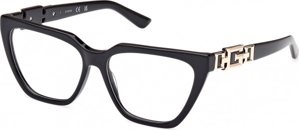 Guess GU2985 Eyeglasses, 001 - Shiny Black / Shiny Black