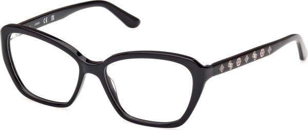 Guess GU50115 Eyeglasses, 001 - Shiny Black / Shiny Black
