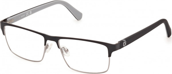 Guess GU50131 Eyeglasses, 005 - Matte Black / Matte Black