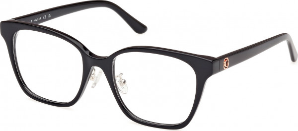 Guess GU50153-D Eyeglasses, 001 - Shiny Black / Shiny Black
