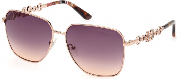 GUESS by Marciano GM00004 Sunglasses, 28Z - Shiny Rose Gold / Gradient