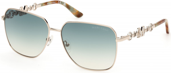 GUESS by Marciano GM00004 Sunglasses, 32P - Gold / Gradient Green