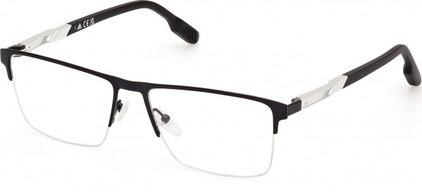 adidas SP5068 Eyeglasses, 001 - Shiny Black / Shiny Black