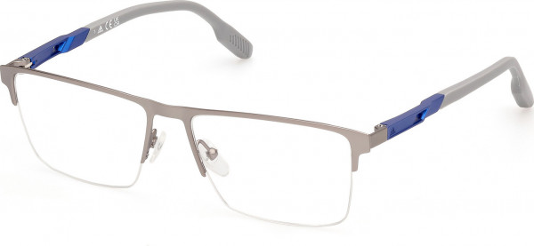 adidas SP5068 Eyeglasses, 015 - Matte Light Ruthenium / Matte Light Ruthenium