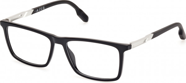 adidas SP5070 Eyeglasses, 001 - Shiny Black / Shiny Black