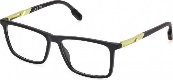 adidas SP5070 Eyeglasses, 002 - Matte Black / Matte Black