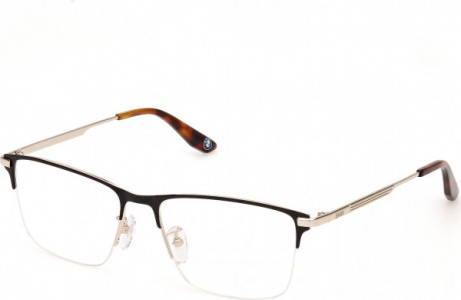 BMW Eyewear BW5078-H Eyeglasses, 001 - Shiny Black / Shiny Black