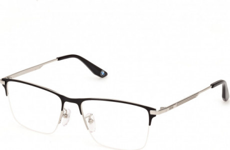 BMW Eyewear BW5078-H Eyeglasses, 002 - Matte Black / Matte Black