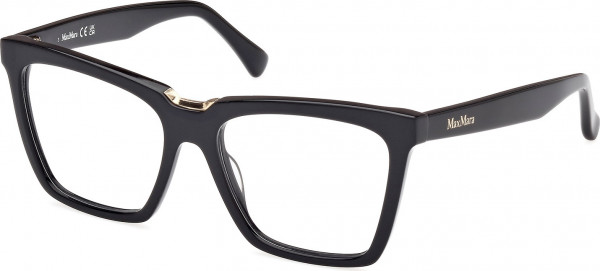 Max Mara MM5111 Eyeglasses, 001 - Shiny Black / Shiny Black