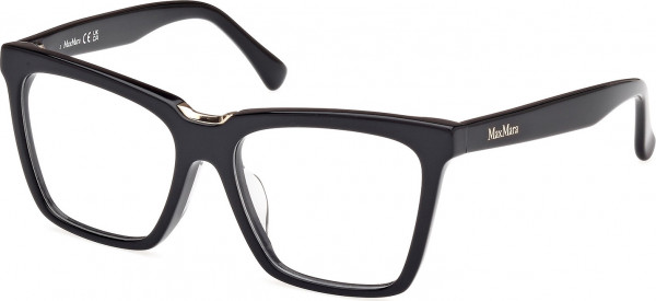 Max Mara MM5111-F Eyeglasses, 001 - Shiny Black / Shiny Black