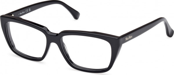Max Mara MM5112 Eyeglasses, 001 - Shiny Black / Shiny Black