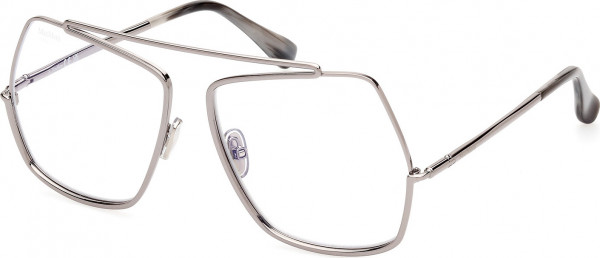 Max Mara MM5118-B Eyeglasses, 014 - Shiny Light Ruthenium / Shiny Light Ruthenium