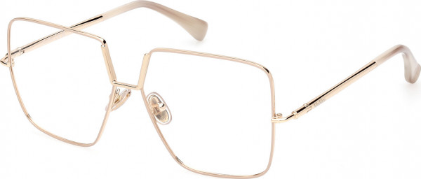 Max Mara MM5120 Eyeglasses, 025 - Shiny Ivory / Shiny Pale Gold