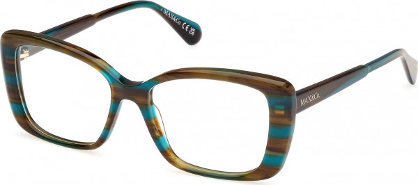 MAX&Co. MO5132 Eyeglasses, 095 - Light Green/Horn / Light Green/Horn