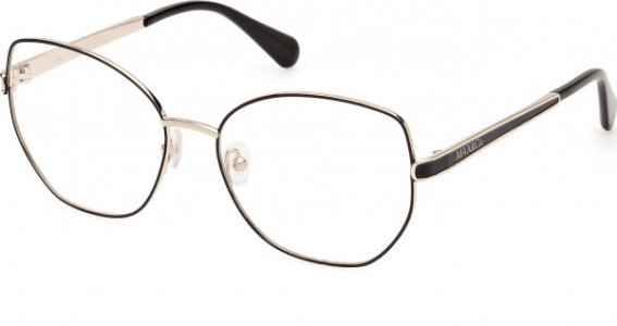 MAX&Co. MO5140 Eyeglasses, 001 - Shiny Black / Shiny Black