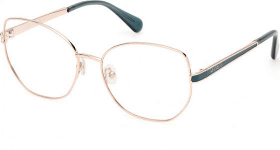 MAX&Co. MO5140 Eyeglasses, 028 - Shiny Rose Gold / Shiny Rose Gold