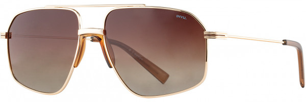 INVU INVU Sunwear 300 Sunglasses, 1 - Gold / Cocoa