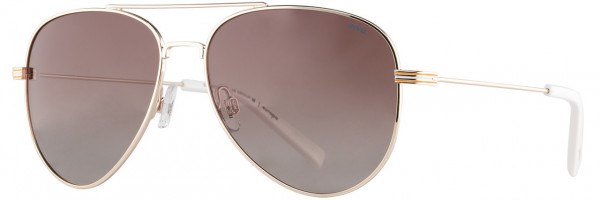 INVU INVU Sunwear 301 Sunglasses, 3 - Gold / Yellow / White