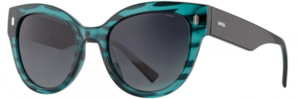 INVU INVU Sunwear 305 Sunglasses, 1 - Teal / Chrome / Black