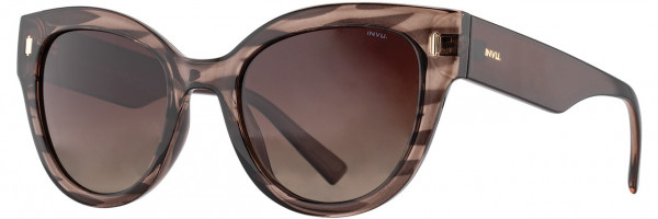 INVU INVU Sunwear 305 Sunglasses, 2 - Taupe / Gold / Cocoa