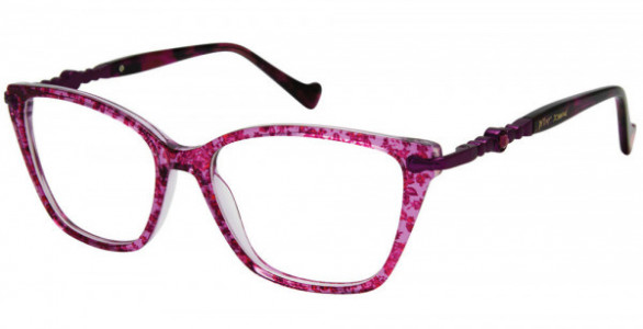 Betsey Johnson BET DEBUTANTE Eyeglasses, purple