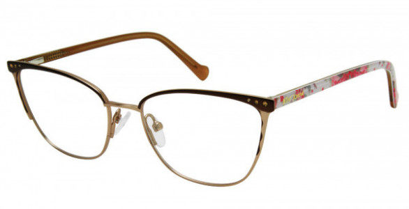 Betsey Johnson BET ON POINT Eyeglasses, brown