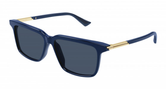Bottega Veneta BV1261S Sunglasses, 003 - BLUE with BLUE lenses