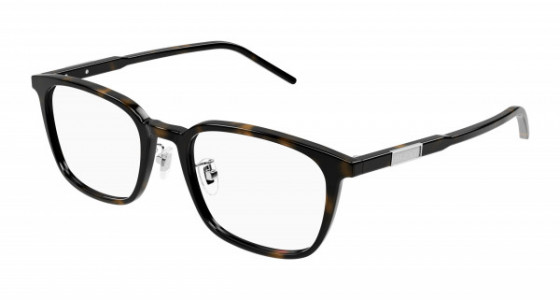 Gucci GG1465OA Eyeglasses, 003 - HAVANA with TRANSPARENT lenses