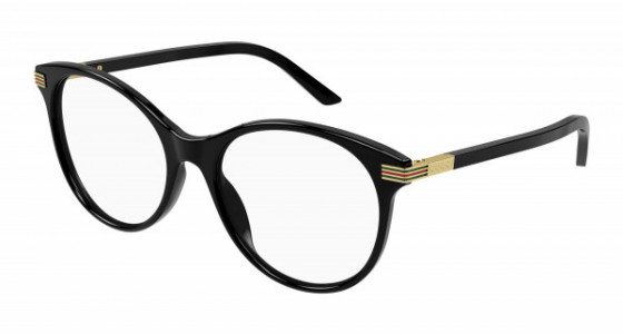 Gucci GG1450O Eyeglasses, 001 - BLACK with TRANSPARENT lenses