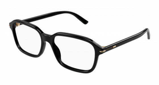 Gucci GG1446O Eyeglasses, 001 - BLACK with TRANSPARENT lenses