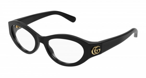 Gucci GG1405O Eyeglasses, 001 - BLACK with TRANSPARENT lenses