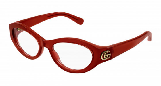 Gucci GG1405O Eyeglasses, 003 - BURGUNDY with TRANSPARENT lenses