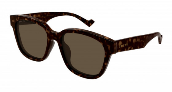 Gucci GG1430SK Sunglasses, 002 - HAVANA with BROWN lenses