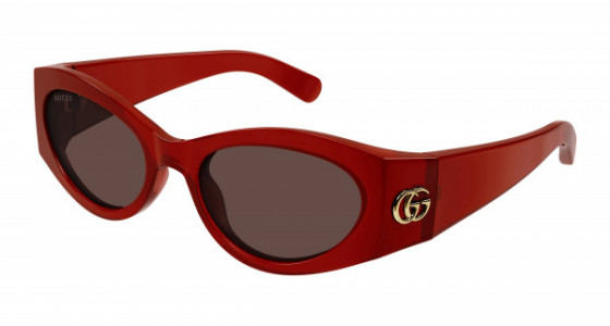 Gucci GG1401S Sunglasses, 003 - BURGUNDY with BROWN lenses