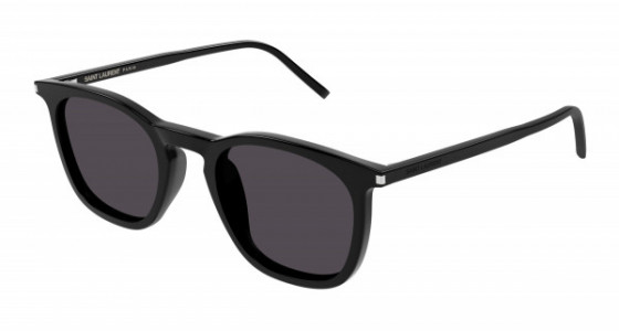 Saint Laurent SL 623 Sunglasses, 001 - BLACK with BLACK lenses