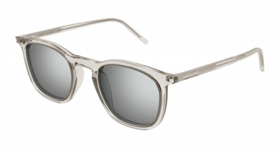 Saint Laurent SL 623 Sunglasses, 004 - BEIGE with SILVER lenses
