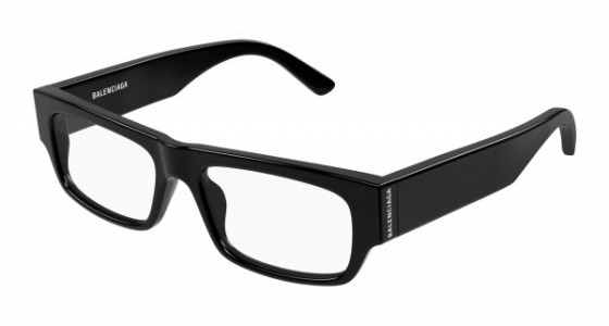 Balenciaga BB0304O Eyeglasses, 001 - BLACK with TRANSPARENT lenses