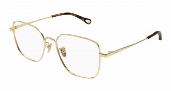 Chloé CH0214OA Eyeglasses, 001 - GOLD with TRANSPARENT lenses
