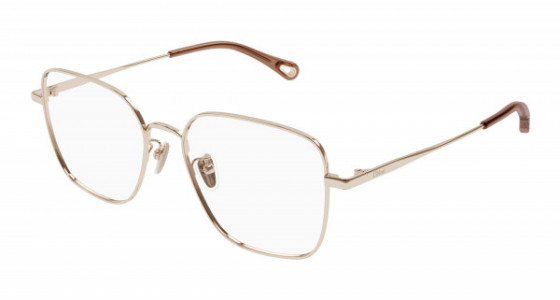 Chloé CH0214OA Eyeglasses, 003 - GOLD with TRANSPARENT lenses
