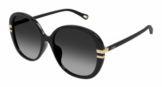 Chloé CH0207SK Sunglasses, 001 - BLACK with GREY lenses